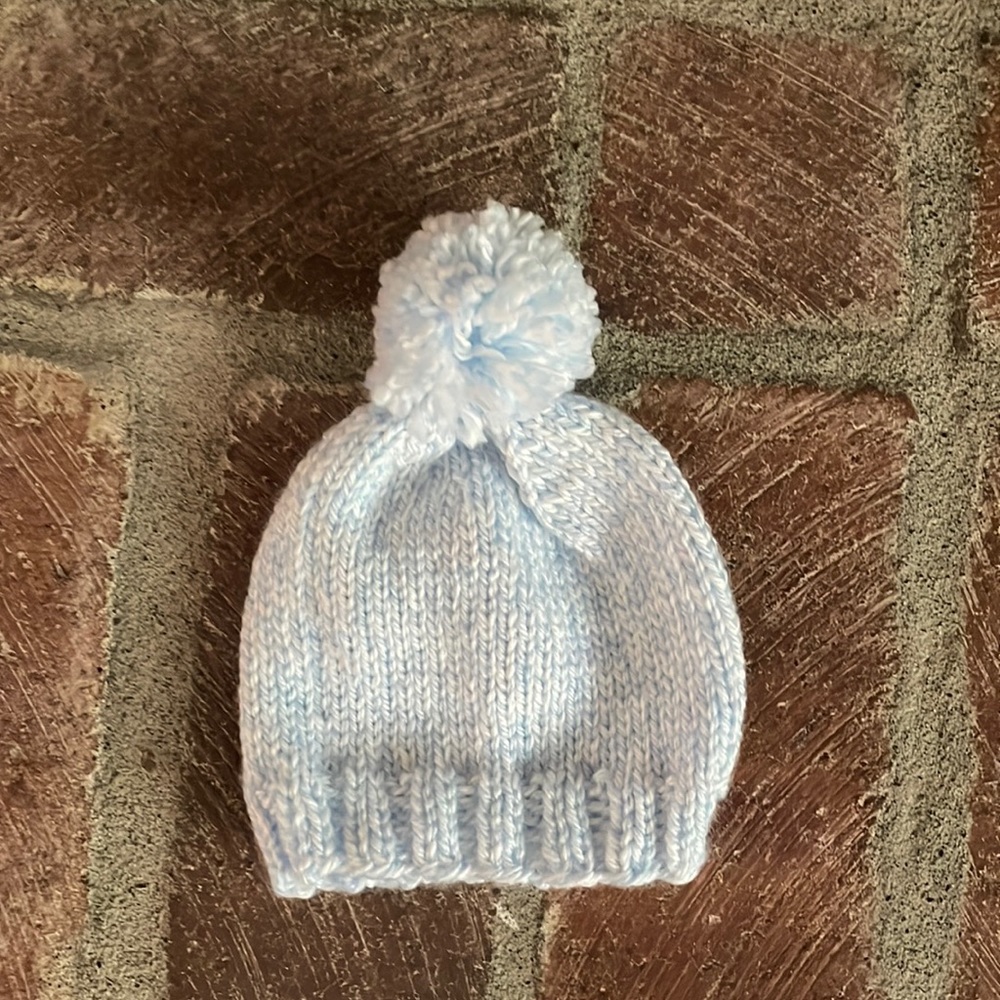 Hand knit Newborn Hat